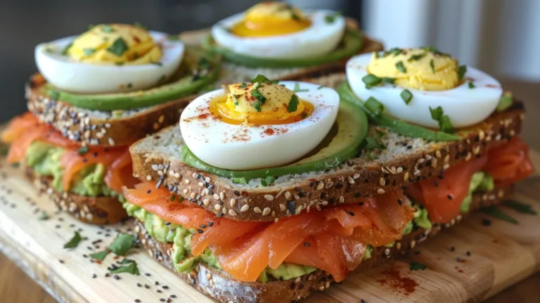Smoked Salmon, Adocado, and Soft Eggs on Sourdough