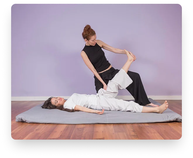 PNF assisted stretching with a certified trainer - JenCalling - Jennifer Winestorfer ISSA Master Trainer